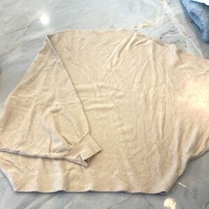 Lightweight beige batwing sweater